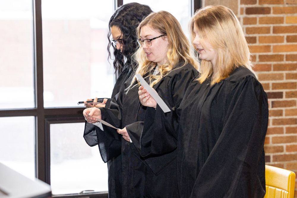 New student convocation at Maria College.